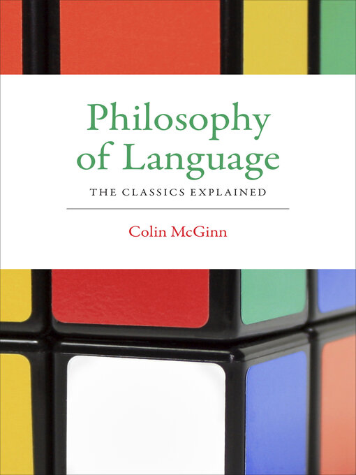 Title details for Philosophy of Language by Colin McGinn - Available